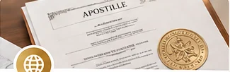 Illustrative apostille paperwork
