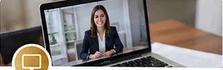 Online appointment on a laptop